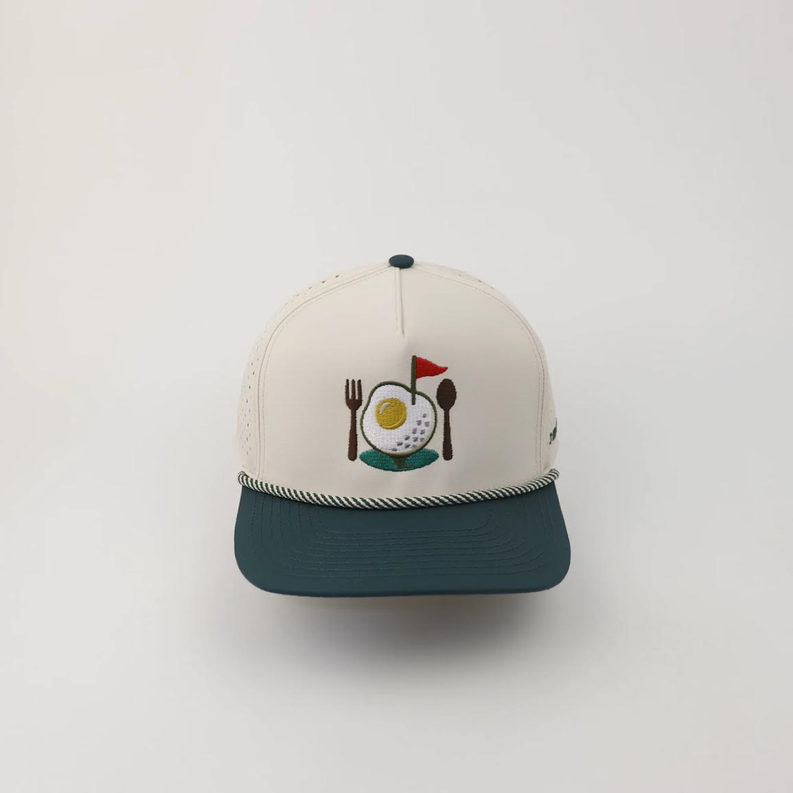 Breakfast Ball Hat — Khaki / Forest Green view 2