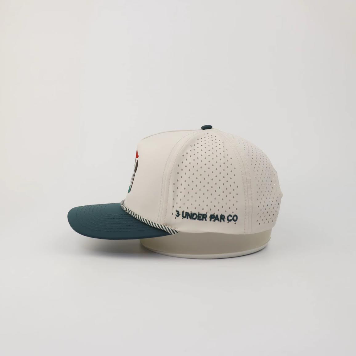 Breakfast Ball Hat — Khaki / Forest Green view 4