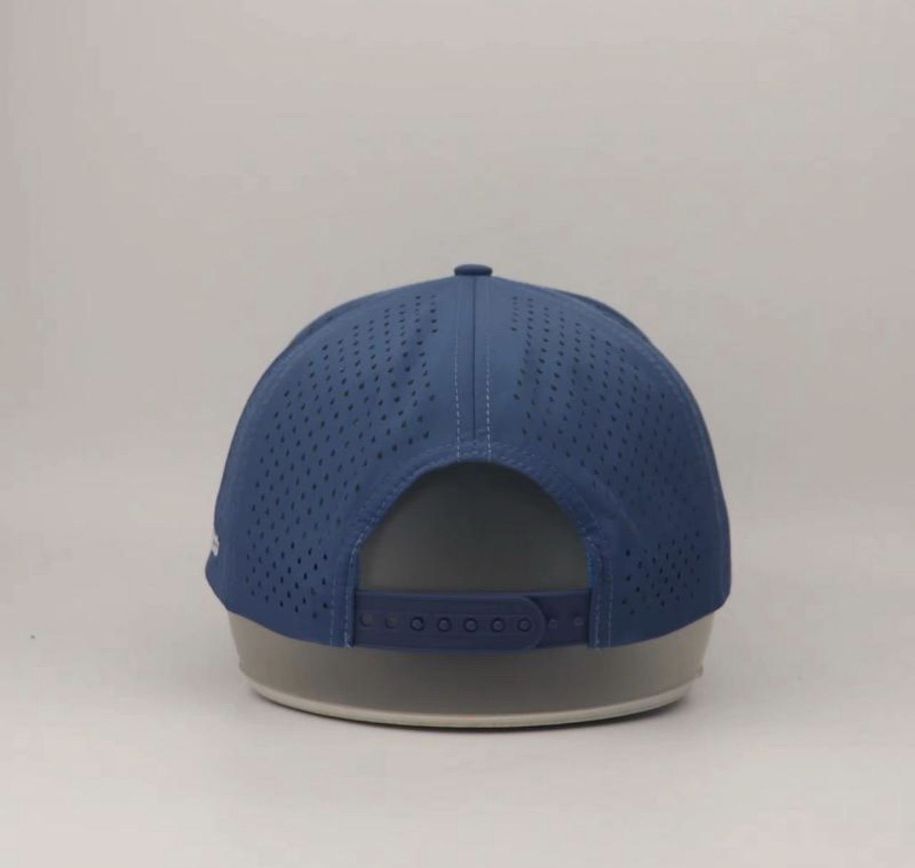 3 Under Par Co "Tap in Birdie" Edition Golf Hat - Blue with Perforated Design and White Trim view 6