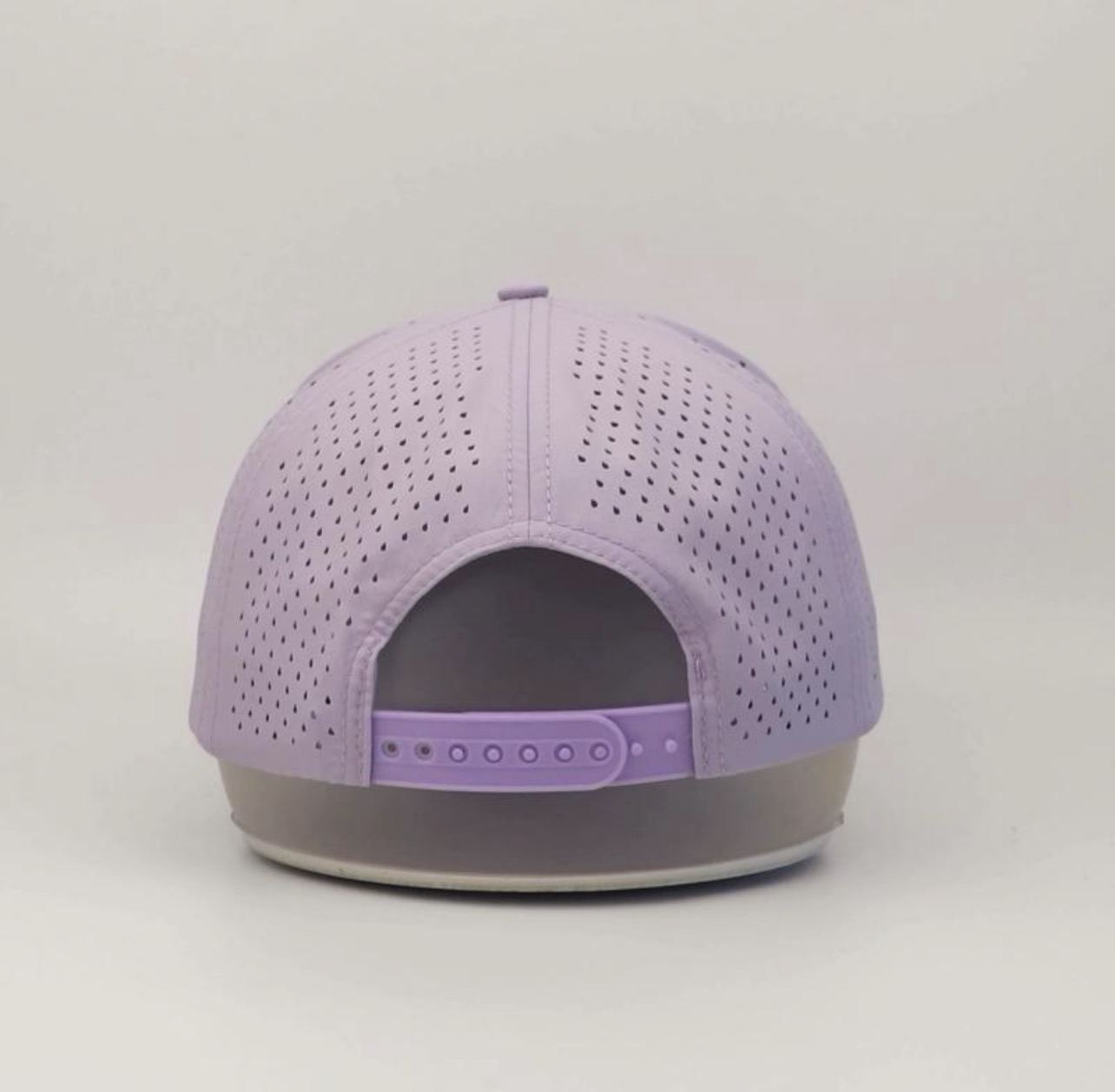 3 Under Par Co "Tap in Birdie" Edition Golf Hat - Light Purple with Perforated Design and White Trim view 4