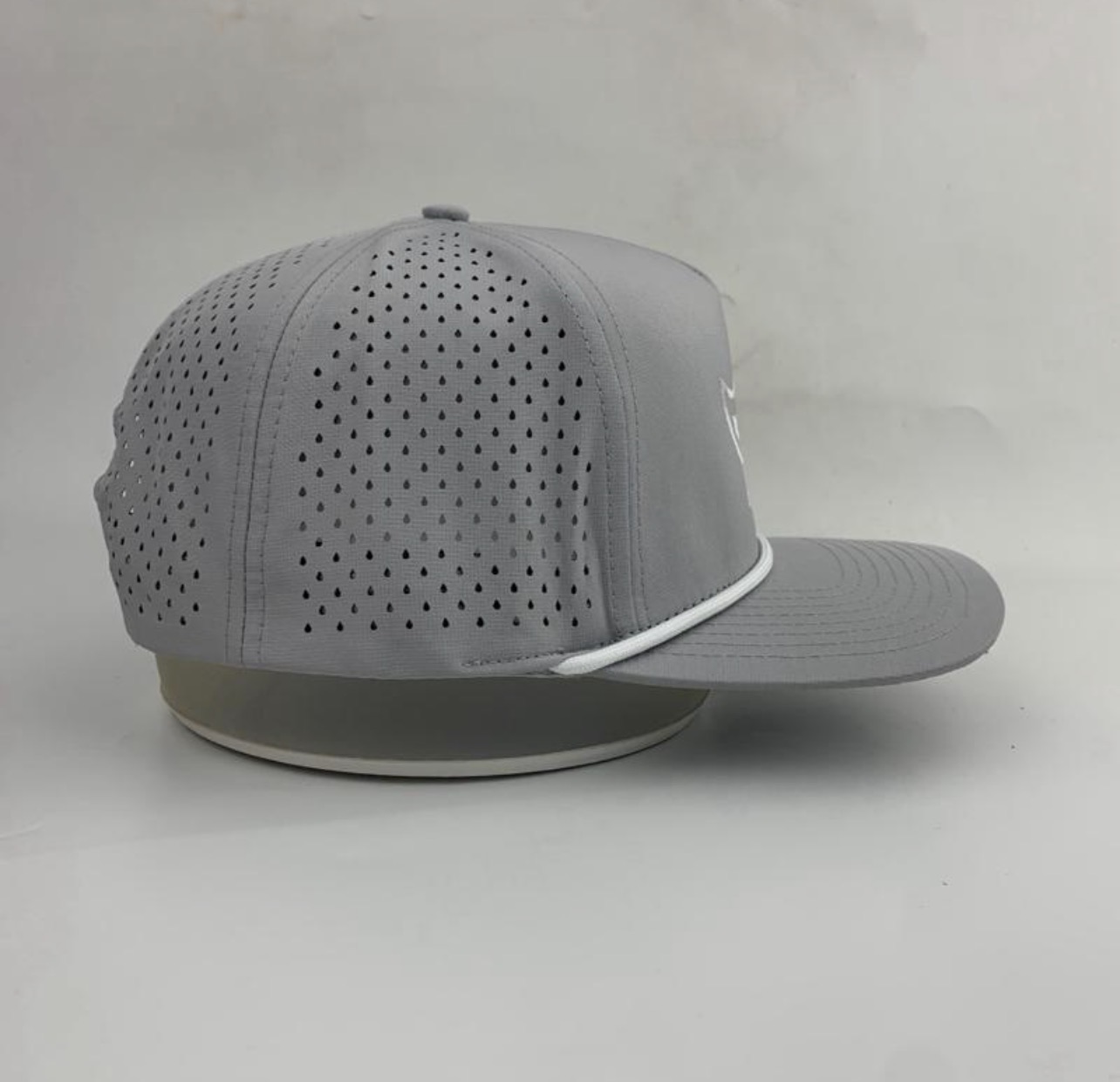 3 Under Par Co "Tap in Birdie" Edition Golf Hat Gray with Perforated Design and White Trim for Optimal Comfort view 5