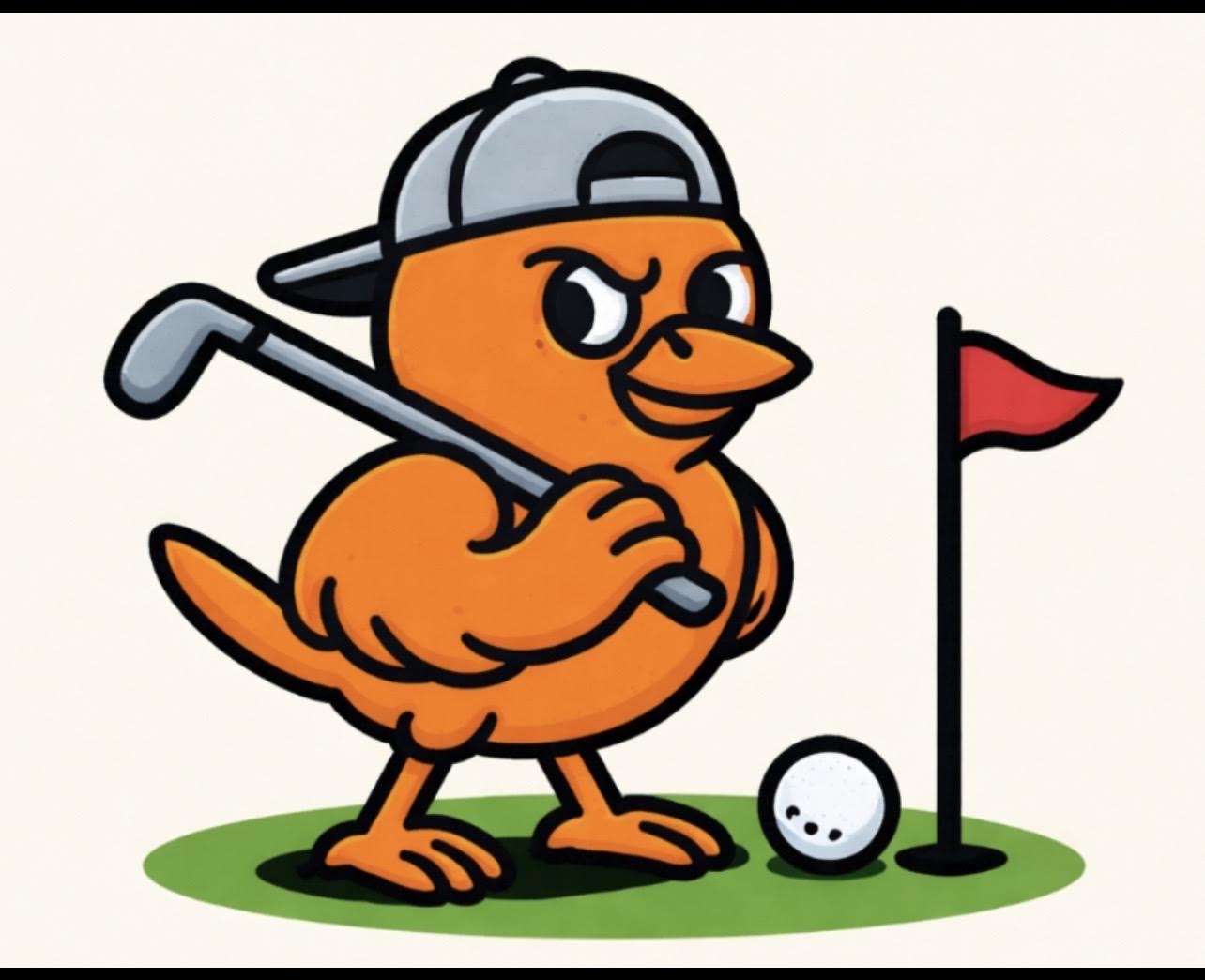 Golden Bird edition golf cap