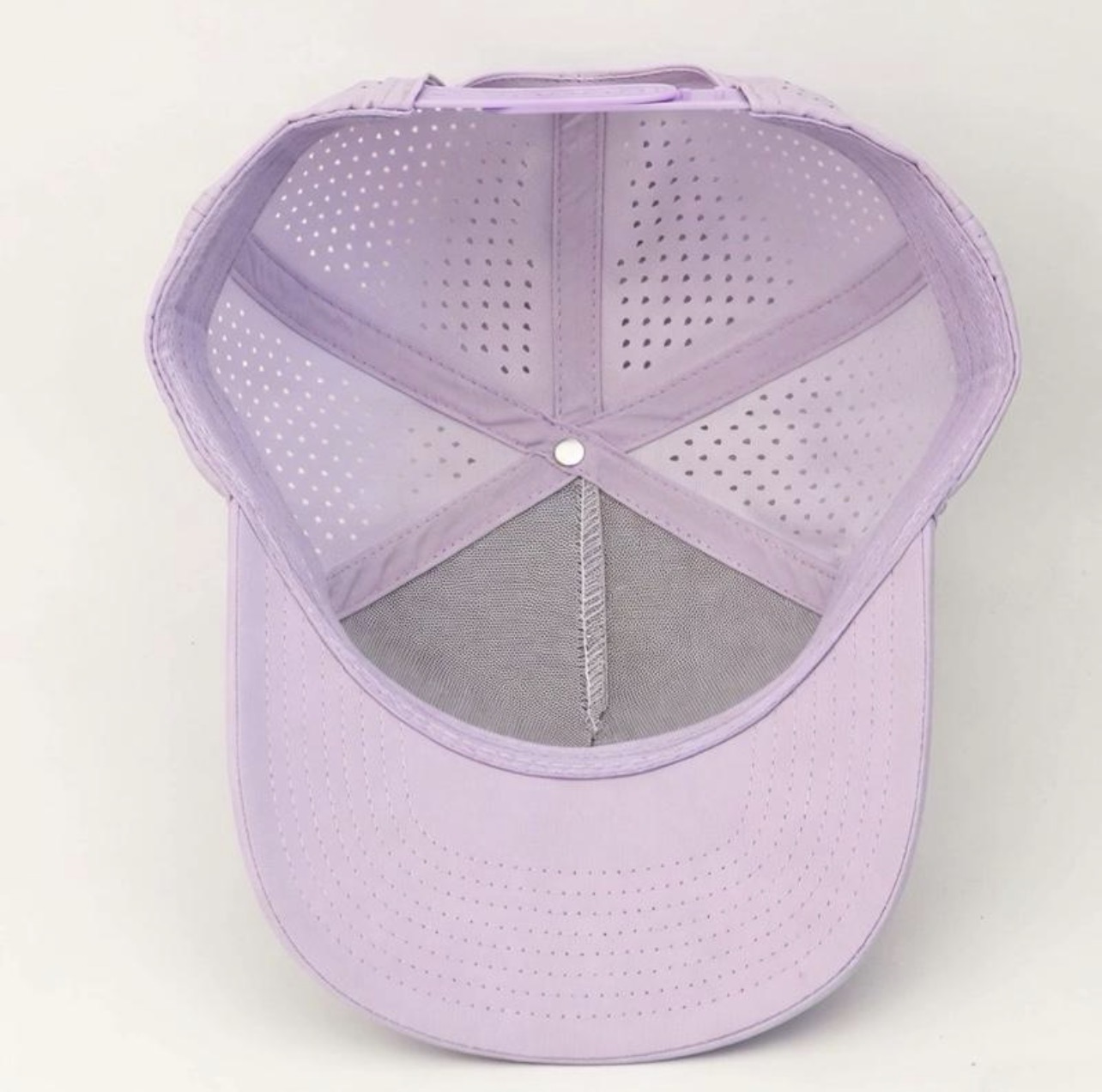 3 Under Par Co "Tap in Birdie" Edition Golf Hat - Light Purple with Perforated Design and White Trim view 5