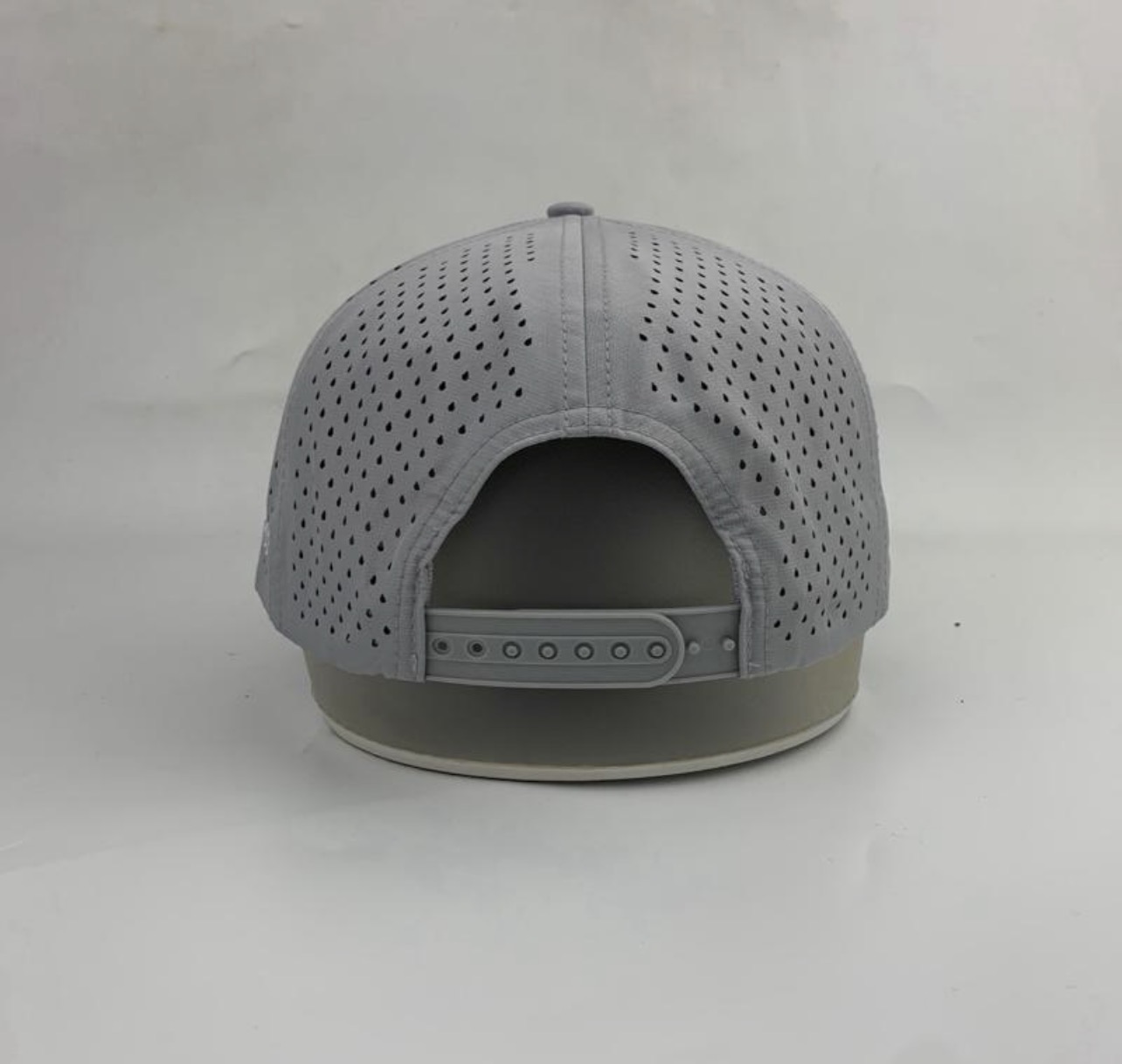 3 Under Par Co "Par 3" Edition Golf Hat - Grey with Perforated Design and White Trim view 6