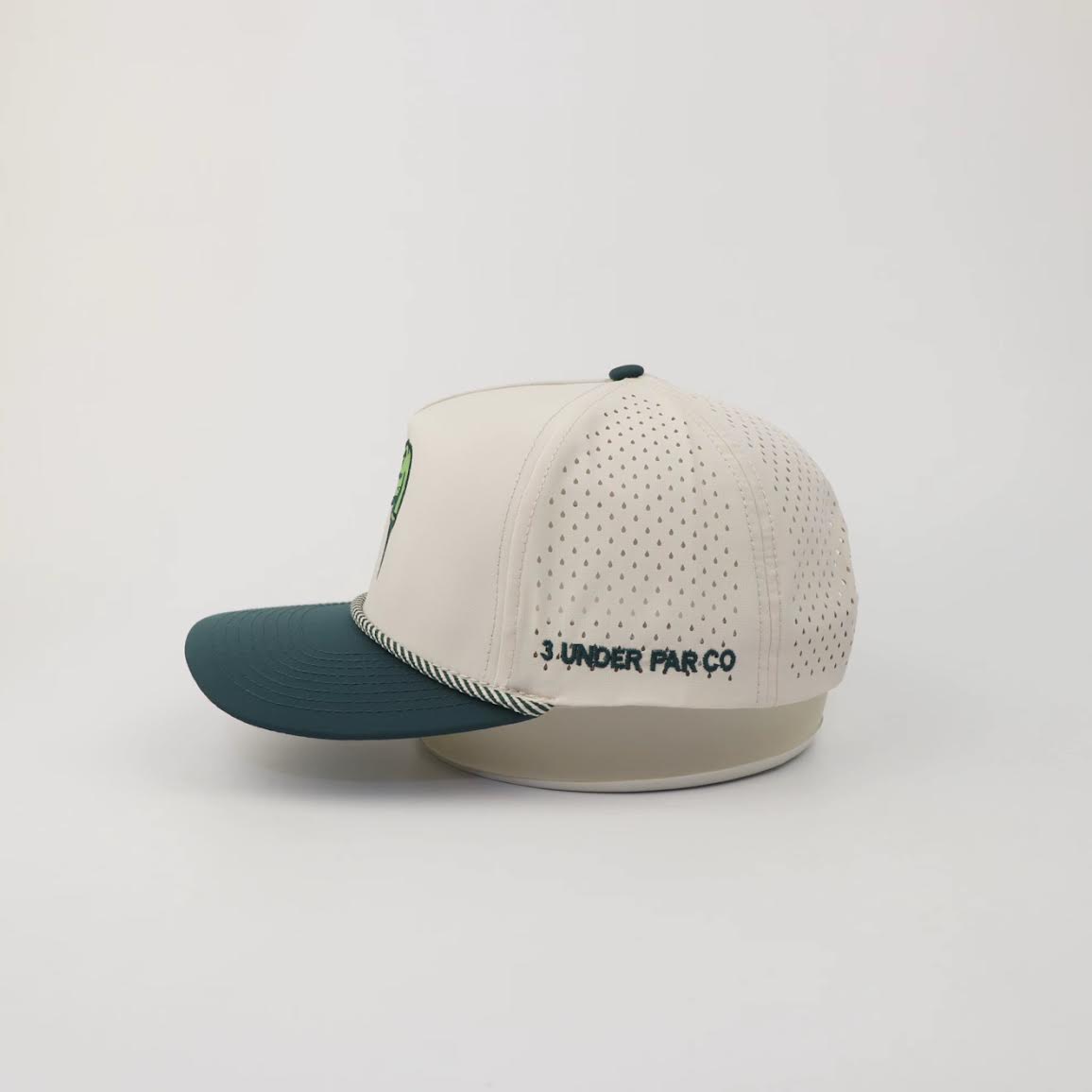 Tee-Rex Hat — Cream / Forest Green view 5